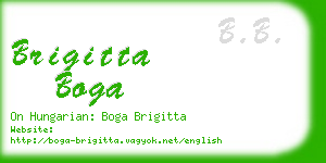 brigitta boga business card